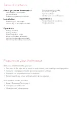 Preview for 3 page of Honeywell Home RTH6500WF User Manual