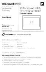 Preview for 1 page of Honeywell Home RTH9585WF Smart Series User Manual