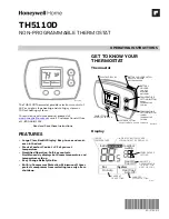 Preview for 1 page of Honeywell Home TH5110D Operating Instructions Manual