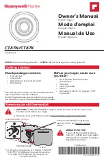 Honeywell Home The Round CT87K Owner'S Manual preview