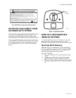 Preview for 7 page of Honeywell Home UV100A 1059 Owner'S Manual