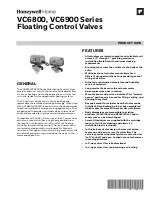 Preview for 1 page of Honeywell Home VC6800 Series Manual