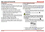 Preview for 8 page of Honeywell 0060-1051 Safety Manual