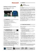 Preview for 1 page of Honeywell 010690.02 Mounting And Connection Instructions