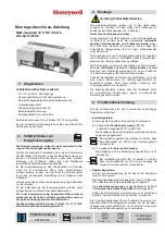 Honeywell 012168 Mounting And Connection Instructionsmounting And Connection Instructions preview