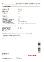 Предварительный просмотр 8 страницы Honeywell 012168 Mounting And Connection Instructionsmounting And Connection Instructions