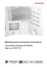 Preview for 11 page of Honeywell 012577.10 Mounting And Connection Instructions