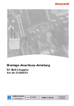 Preview for 1 page of Honeywell 015600.01 Mounting And Connection Instructions