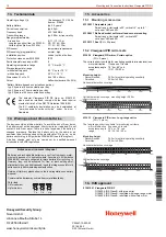 Preview for 12 page of Honeywell 015610.01 Mounting And Connection Instructions