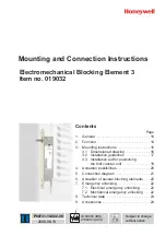 Preview for 13 page of Honeywell 019032 Mounting And Connection Instructions