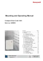 Preview for 13 page of Honeywell 025050 Mounting And Operating Manual