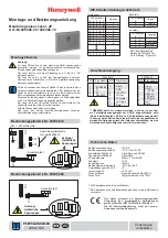 Preview for 1 page of Honeywell 026366.00 Mounting And Operation Instructions