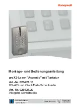 Preview for 1 page of Honeywell 026421.10 Mounting And Operating Instructions