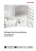 Honeywell 031102 Mounting And Connection Instructions preview