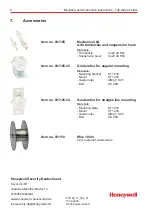 Preview for 8 page of Honeywell 031102 Mounting And Connection Instructions