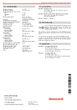 Preview for 16 page of Honeywell 033441.01 Mounting And Connection Instructions