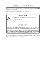 Preview for 2 page of Honeywell 04200-A-1201 Operating Instructions Manual