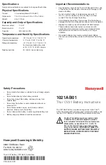 Honeywell 1021AB01 Instructions preview