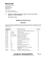 Honeywell 1152682-2 Component Maintenance Manual With Illustrated Parts List preview