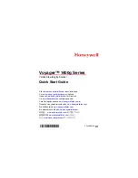 Preview for 1 page of Honeywell 1400g1D Quick Start Manual