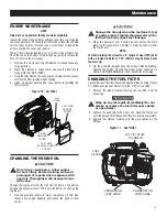 Preview for 13 page of Honeywell 1600 Watt Operator'S Manual