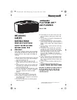 Honeywell 16200 - Consumer Products - Room Air Purifier Instructions Manual preview