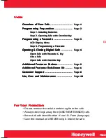 Preview for 2 page of Honeywell 2054D Operations & Installation Manual