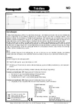 Предварительный просмотр 3 страницы Honeywell 290092 Manual