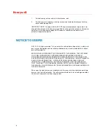 Preview for 6 page of Honeywell 2MP User Manual