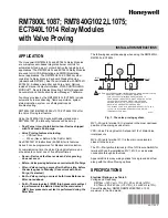 Honeywell 2RM7800L1087 Installation Instructions Manual preview