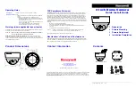 Preview for 1 page of Honeywell 3 inch dome camera Quick Install Manual