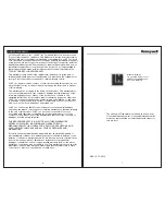 Preview for 4 page of Honeywell 3516 Manual