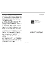 Preview for 4 page of Honeywell 3518 Manual