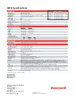 Предварительный просмотр 2 страницы Honeywell 3800i Specifications