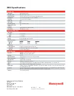 Preview for 2 page of Honeywell 3900 Specification Sheet