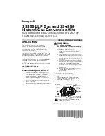 Preview for 1 page of Honeywell 393691 Installation Instructions Manual