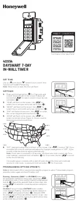 Предварительный просмотр 1 страницы Honeywell 40954 User Manual