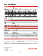 Предварительный просмотр 2 страницы Honeywell 4600g Specifications