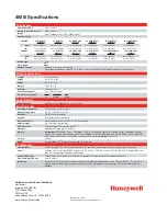 Preview for 2 page of Honeywell 4800i Specifications