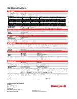 Preview for 2 page of Honeywell 4820 Specifications