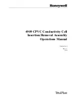 Предварительный просмотр 1 страницы Honeywell 4909 CPVC Operation Manual