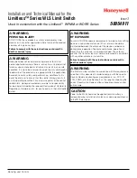 Preview for 1 page of Honeywell 50054911 Installation Manual