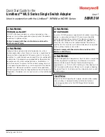 Preview for 1 page of Honeywell 50081314 Quick Start Manual