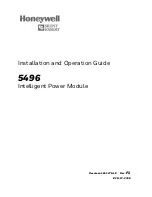 Preview for 1 page of Honeywell 5496 Installation And Operation Manual