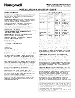 Preview for 1 page of Honeywell 5800CO Installation And Setup Manual