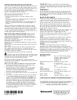 Preview for 4 page of Honeywell 5800CO Installation And Setup Manual