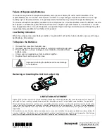 Preview for 2 page of Honeywell 5804BD User Manual