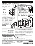 Preview for 1 page of Honeywell 5822T Installation Instructions