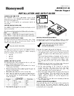 Preview for 1 page of Honeywell 5828 Installation And Setup Manual