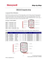 Предварительный просмотр 1 страницы Honeywell 5834-4 Programming Manual